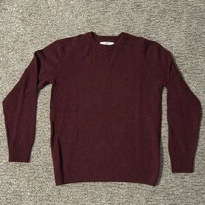 H&M Red Wine Donegal Wool Sweater Mens Medium. L.O.G.G.
